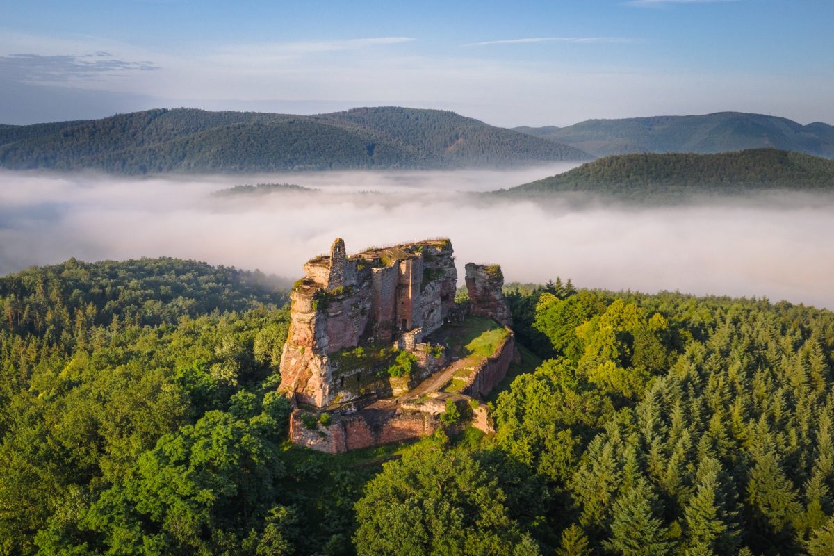 Le château fort de Fleckenstein dans les Vosges du Nord